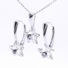 Set complet Star cu cristale Swarovski Crystal, argint 925 rodiat