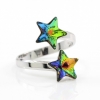 Set complet Star cu cristale Swarovski Vitrail Medium, argint 925 rodiat