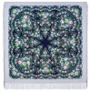 Premium shawl Peahen, wool, grey - 146x146cm