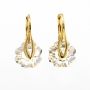 Cercei Marguerite cu cristale Swarovski Crystal, argint 925 placat cu aur