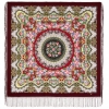 Premium shawl Rain, wool, garnet - 135x135cm