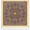 Premium shawl Dog-Rose, wool, cream - 135x135cm