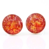 Cercei cu cristale Pixie Swarovski Fire Opal, argint 925 rodiat