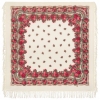 Premium shawl Rose Garden, wool, ivory - 125x125cm