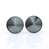 Cercei cu cristale rivoli Swarovski de 8mm Hematite, argint 925 rodiat