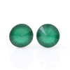 Cercei cu cristale rivoli Swarovski de 8mm Indian Emerald, argint 925 rodiat