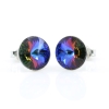 Cercei cu cristale rivoli Swarovski de 8mm Volcano, argint 925 rodiat