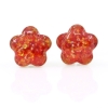 Cercei cu cristale Pixie Swarovski Fire Opal argint 925 rodiat
