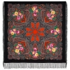 Premium shawl Autumn Bonfires, wool, black - 125x125cm