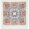 Sal premium Butterfly dream din lana, ivory, 125x125cm