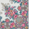 Sal premium Rococo din lana, gri, 125x125cm