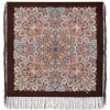 Premium scarf Nightingale, wool, brown - 89x89cm