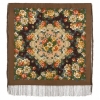 Esarfa premium Rose City region din lana, maro, 89x89cm