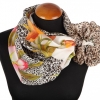 Premium scarf Silk touch, crepe de chine silk - 89x89cm