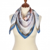 Premium scarf Cheerful Maslenitsa, satin - 89x89cm