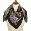 Premium scarf Flower Mood, crepe de chine silk - 89x89cm