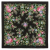 Premium scarf Flower Mood, crepe de chine silk - 89x89cm