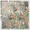 Premium scarf Botanika, crepe de chine silk - 89x89cm