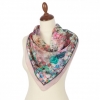 Premium scarf Floral dream, crepe de chine silk - 65x65cm