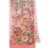 Premium scarf Garden of Eden, crepe de chine silk - 150x43cm