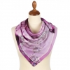 Premium scarf Orchideea heart, viscose - 80x80cm