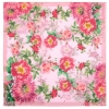 Premium scarf Pink sunrise, cotton - 80x80cm