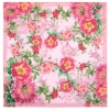 Esarfa premium Pink sunrise din bumbac, 80x80cm