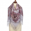 Premium shawl East sweets, silk, grey - 130x130cm