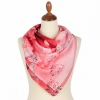 Premium scarf Orchideea heart, viscose - 80x80cm