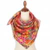 Premium scarf Floral, viscose - 80x80cm