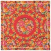 Esarfa premium Floral din viscoza, 80x80cm