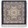 Esarfa premium Light in the Palms din lana, mov indigo, 89x89cm