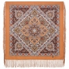 Esarfa premium Light in the Window din lana, maro caramel, 89x89cm