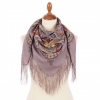 Premium scarf The Best Day, wool, vintage mauve - 89x89cm