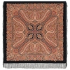Premium shawl Magnificent Century, silk, black - 130x130cm