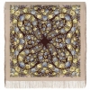 Premium shawl Rejuvenating Apples, wool, vintage mauve - 125x125cm