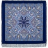 Premium shawl Spanish, wool, blue - 146x146cm
