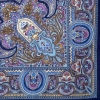 Sal premium Spanish din lana, bleumarin, 146x146cm