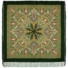 Sal premium Spanish din lana, verde intens, 146x146cm