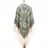 Premium shawl Foggy Morning, wool, ivory 2- 146x146cm