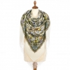 Premium shawl Foggy Morning, wool, ivory 3- 146x146cm