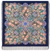 Premium shawl Song of the Fairy Forest, wool, blue - 146x146cm