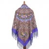 Premium shawl Giselle, wool, intense mauve - 135x135cm