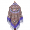 Sal premium Giselle din lana, mov intens, 135x135cm