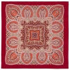 Esarfa premium Eastern Princess din lana, rosu grena, 89x89cm