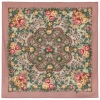 Esarfa premium Flower Nymph din lana, roz vintage, 89x89cm