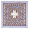 Premium scarf Venetian night, wool, lilac mauve - 89x89cm