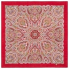 Premium scarf Sunday morning, wool, red - 89x89cm