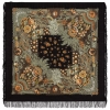 Premium shawl Velvet Nigh, wool, black - 146x146cm