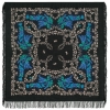 Premium shawl Rowan, wool, black - 146x146cm